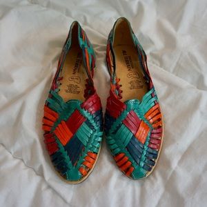Authentic Colorful Mexican Huarache Sandals